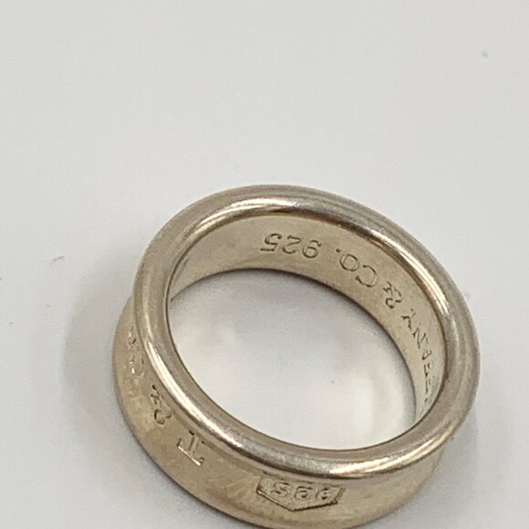 Authentic Tiffany & Co 925 Silver 1837 Medium Ring - Picture 8 of 12